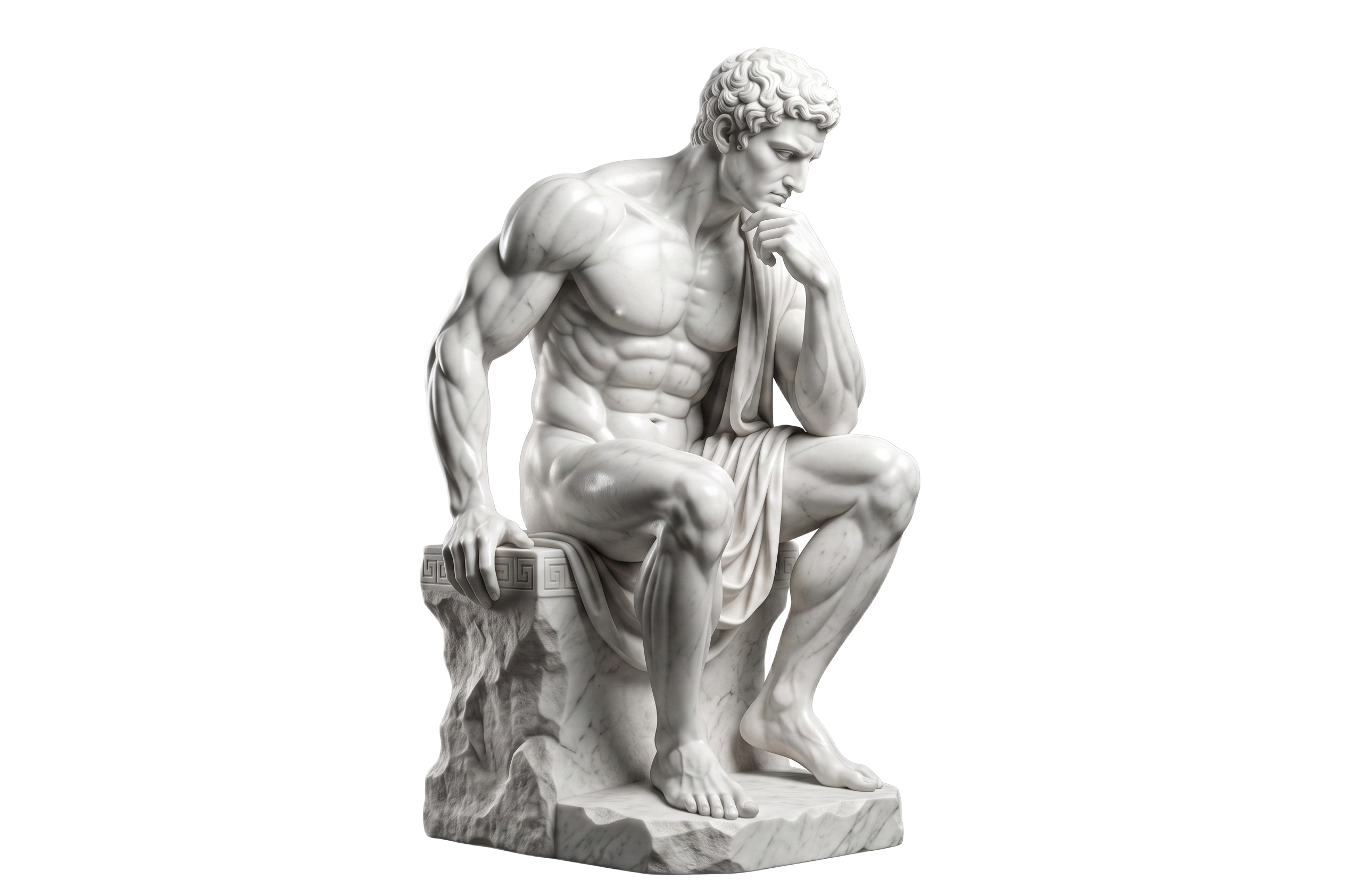 Classical thinker statue